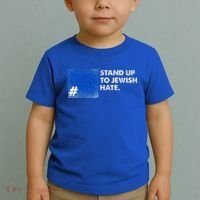 Stand Up To Jewish Hate Blue Square Support Israel  Toddler T-Shirt thumb 2
