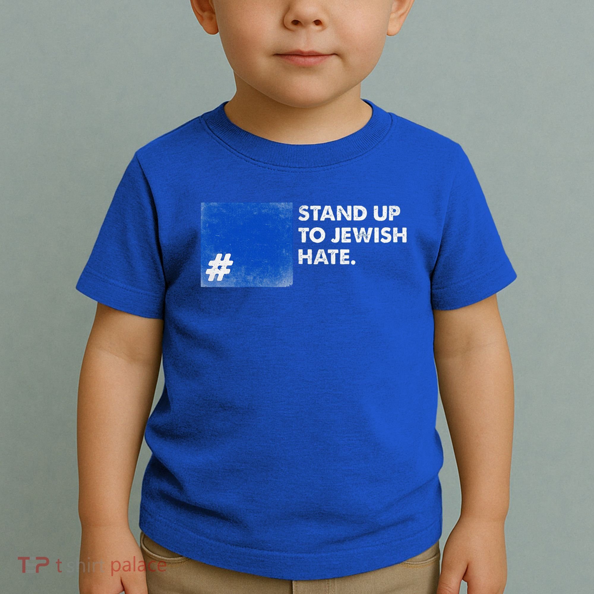 Stand Up To Jewish Hate Blue Square Support Israel  Toddler T-Shirt