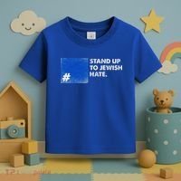 Stand Up To Jewish Hate Blue Square Support Israel  Toddler T-Shirt thumb 3