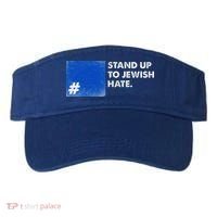 Stand Up To Jewish Hate Blue Square Support Israel  Visor thumb 0