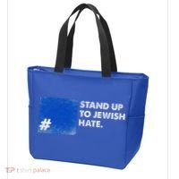 Stand Up To Jewish Hate Blue Square Support Israel  Tote Bag thumb 3