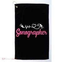 Sonographer Ultrasound Tech Sonography Technician Novelty Gift Golf Towel thumb 0