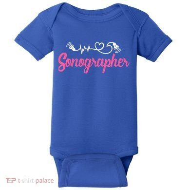 Sonographer Ultrasound Tech Sonography Technician Novelty Gift Baby Bodysuit