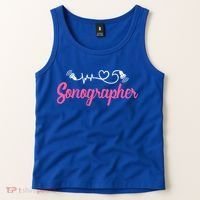 Sonographer Ultrasound Tech Sonography Technician Novelty Gift Tank Top thumb 2