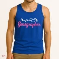 Sonographer Ultrasound Tech Sonography Technician Novelty Gift Tank Top thumb 3