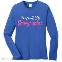 Sonographer Ultrasound Tech Sonography Technician Novelty Gift Women's Long Sleeve Shirt thumb 0