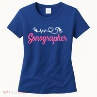 Sonographer Ultrasound Tech Sonography Technician Novelty Gift Women's T-Shirt thumb 0