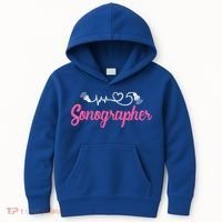 Sonographer Ultrasound Tech Sonography Technician Novelty Gift Kids Hoodie thumb 0