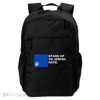 Stand Up To Jewish Hate Blue Square Support Israel  Backpack thumb 0