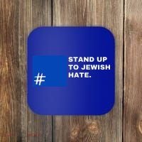 Stand Up To Jewish Hate Blue Square Support Israel  Coaster thumb 0