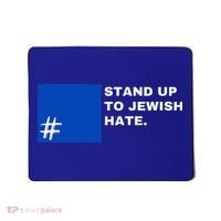 Stand Up To Jewish Hate Blue Square Support Israel  Mousepad thumb 0