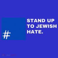 Stand Up To Jewish Hate Blue Square Support Israel  Mousepad thumb 1