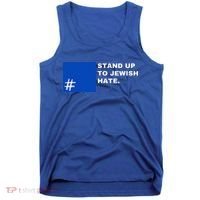 Stand Up To Jewish Hate Blue Square Support Israel  Tank Top thumb 0