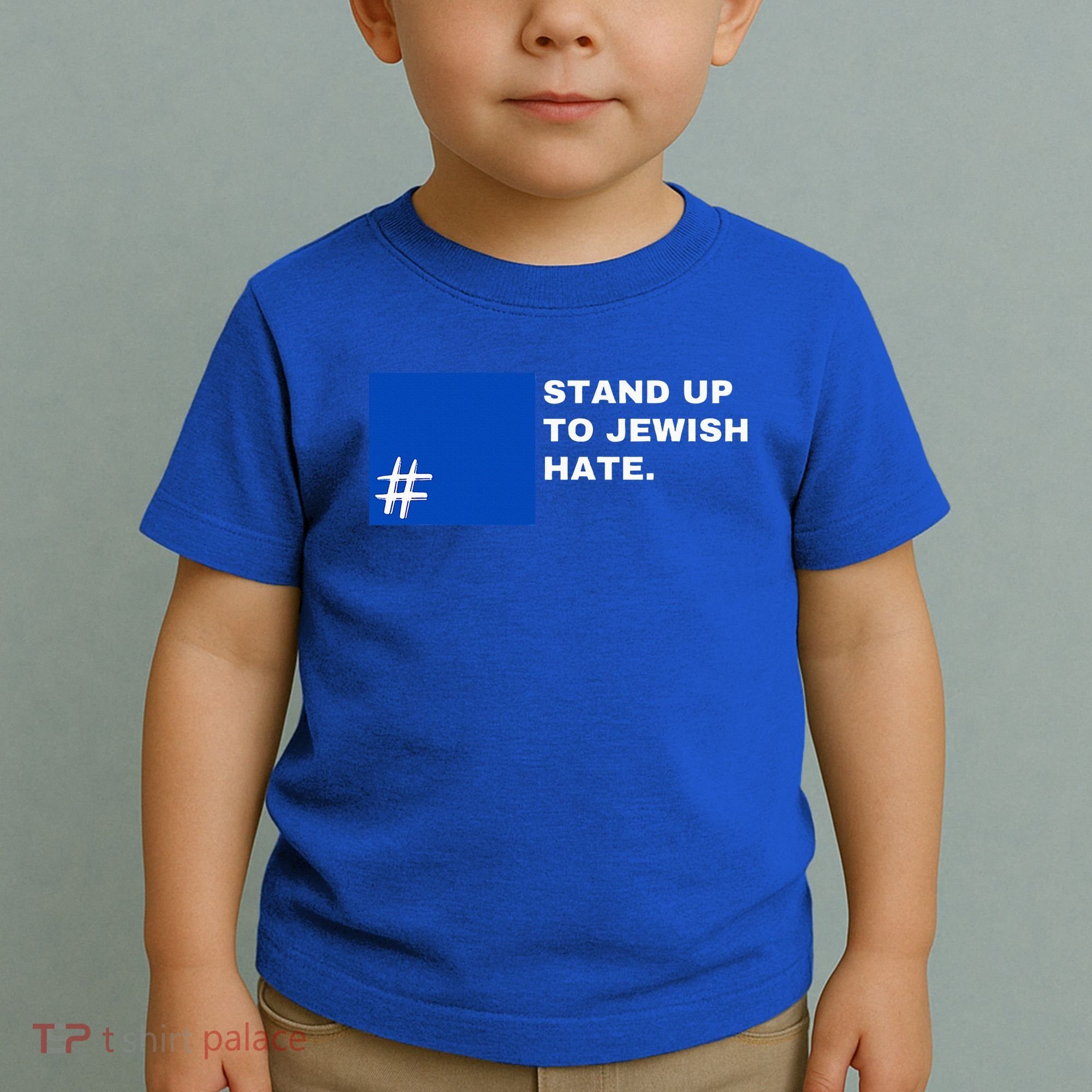 Stand Up To Jewish Hate Blue Square Support Israel  Toddler T-Shirt