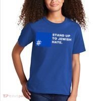 Stand Up To Jewish Hate Blue Square Support Israel  Kids T-Shirt thumb 2