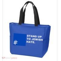 Stand Up To Jewish Hate Blue Square Support Israel  Tote Bag thumb 3