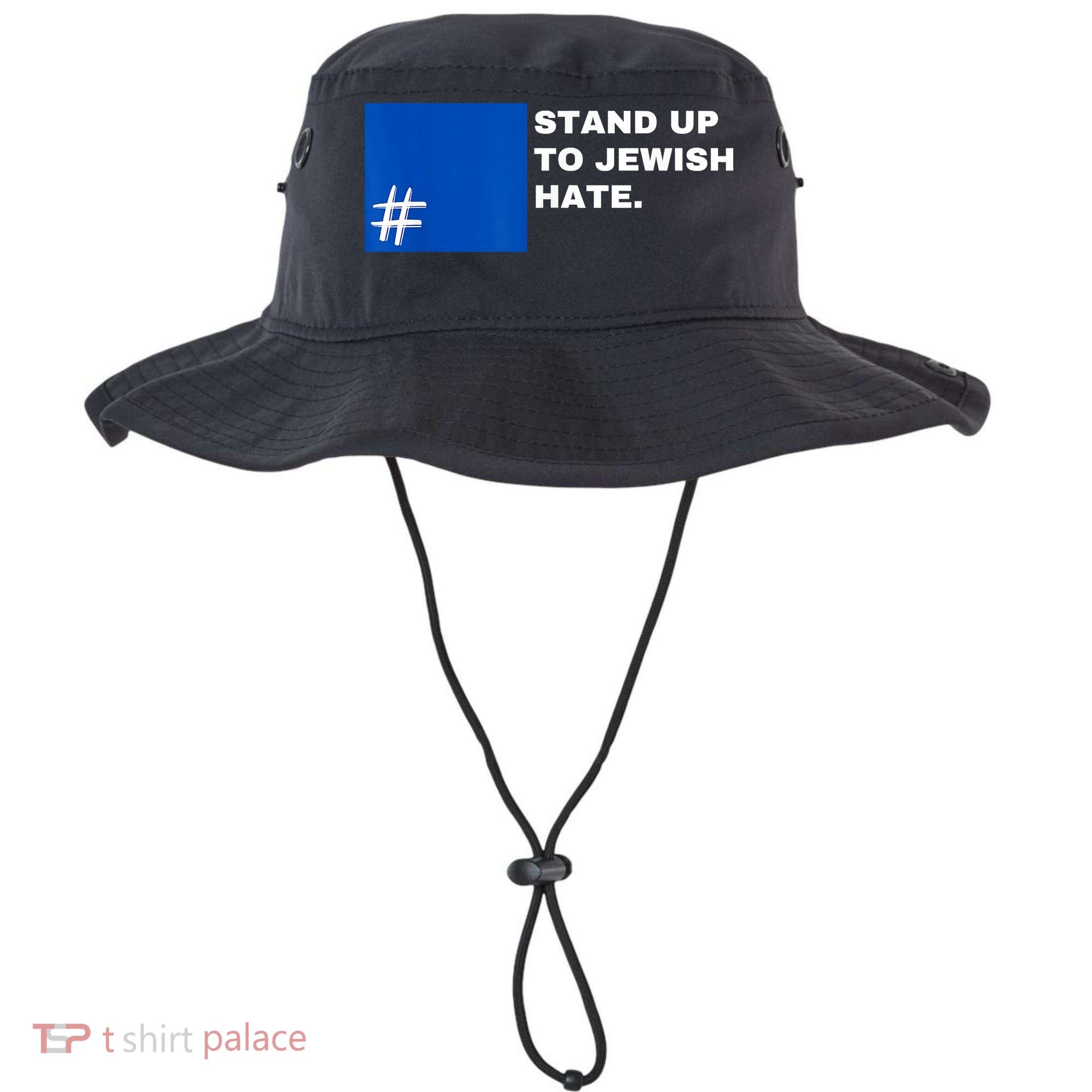 Stand Up To Jewish Hate Blue Square Support Israel Bucket Hat