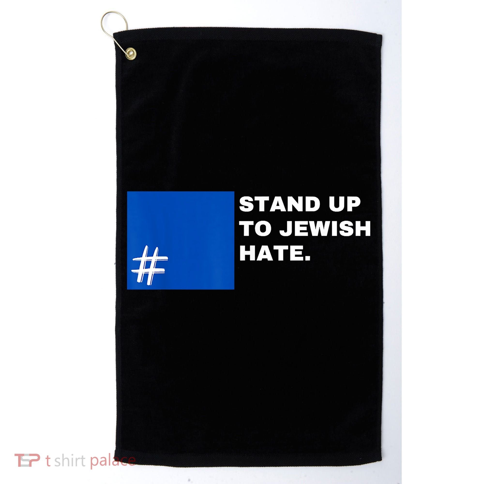 Stand Up To Jewish Hate Blue Square Support Israel Golf Towel