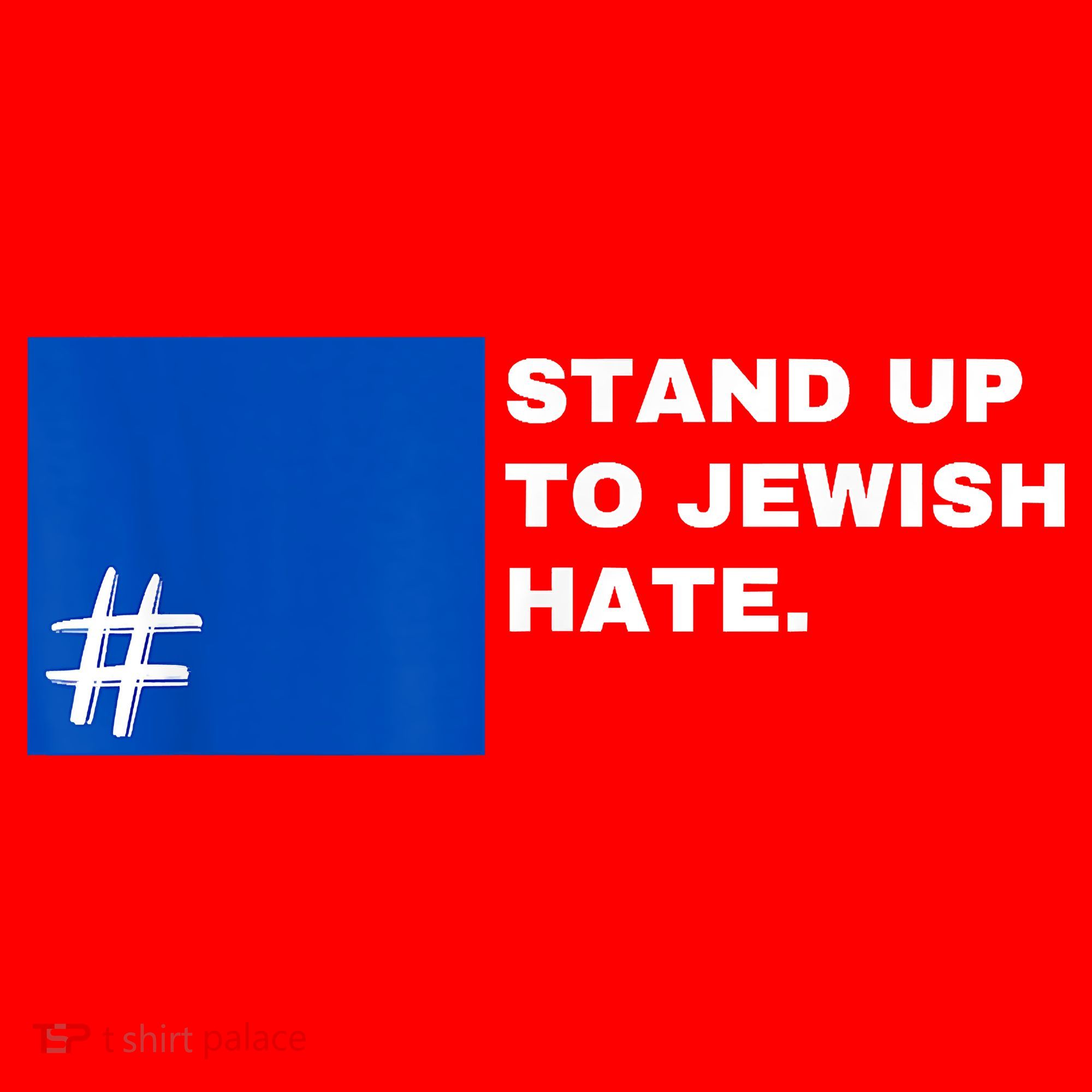 Stand Up To Jewish Hate Blue Square Support Israel Long Sleeve Shirt
