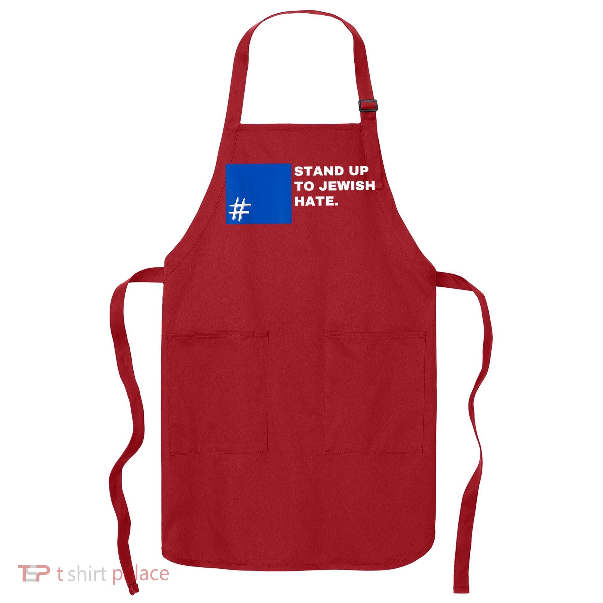 Stand Up To Jewish Hate Blue Square Support Israel Apron