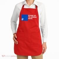 Stand Up To Jewish Hate Blue Square Support Israel Apron thumb 2