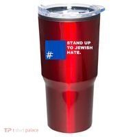Stand Up To Jewish Hate Blue Square Support Israel Tumbler thumb 0
