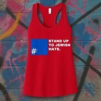 Stand Up To Jewish Hate Blue Square Support Israel Women's Tank Top thumb 3
