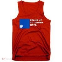 Stand Up To Jewish Hate Blue Square Support Israel Tank Top thumb 0