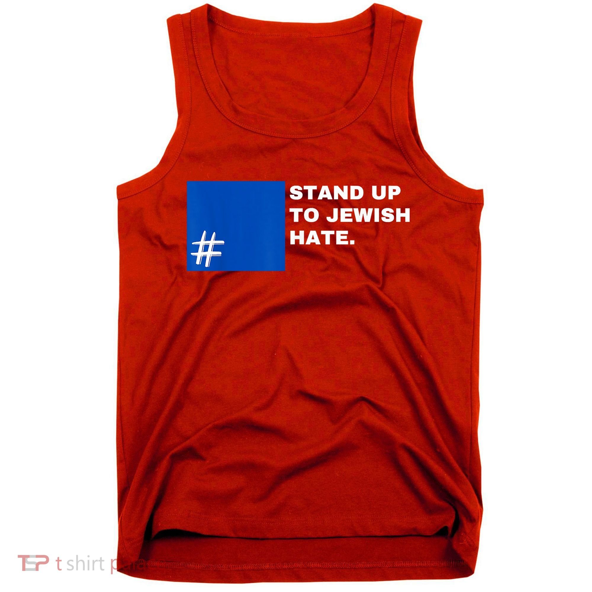 Stand Up To Jewish Hate Blue Square Support Israel Tank Top