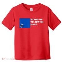 Stand Up To Jewish Hate Blue Square Support Israel Toddler T-Shirt thumb 0