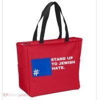 Stand Up To Jewish Hate Blue Square Support Israel Tote Bag thumb 2