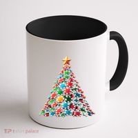 Shuffle Up The Holidays Poker Christmas Tree Vibes Gift Coffee Mug thumb 1