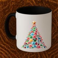 Shuffle Up The Holidays Poker Christmas Tree Vibes Gift Coffee Mug thumb 2