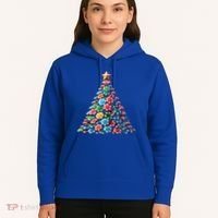 Shuffle Up The Holidays Poker Christmas Tree Vibes Gift Hoodie thumb 5