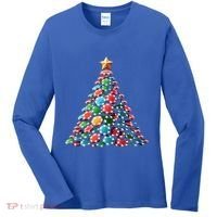 Shuffle Up The Holidays Poker Christmas Tree Vibes Gift Women's Long Sleeve Shirt thumb 0