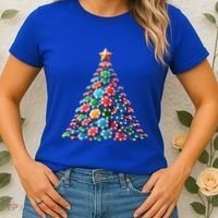 Shuffle Up The Holidays Poker Christmas Tree Vibes Gift Women's T-Shirt thumb 2