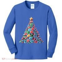 Shuffle Up The Holidays Poker Christmas Tree Vibes Gift Kids Long Sleeve Shirt thumb 0