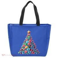 Shuffle Up The Holidays Poker Christmas Tree Vibes Gift Tote Bag thumb 0