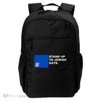 Stand Up To Jewish Hate Blue Square Support Israel   Backpack thumb 0