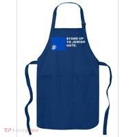 Stand Up To Jewish Hate Blue Square Support Israel   Apron thumb 0