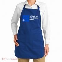 Stand Up To Jewish Hate Blue Square Support Israel   Apron thumb 2