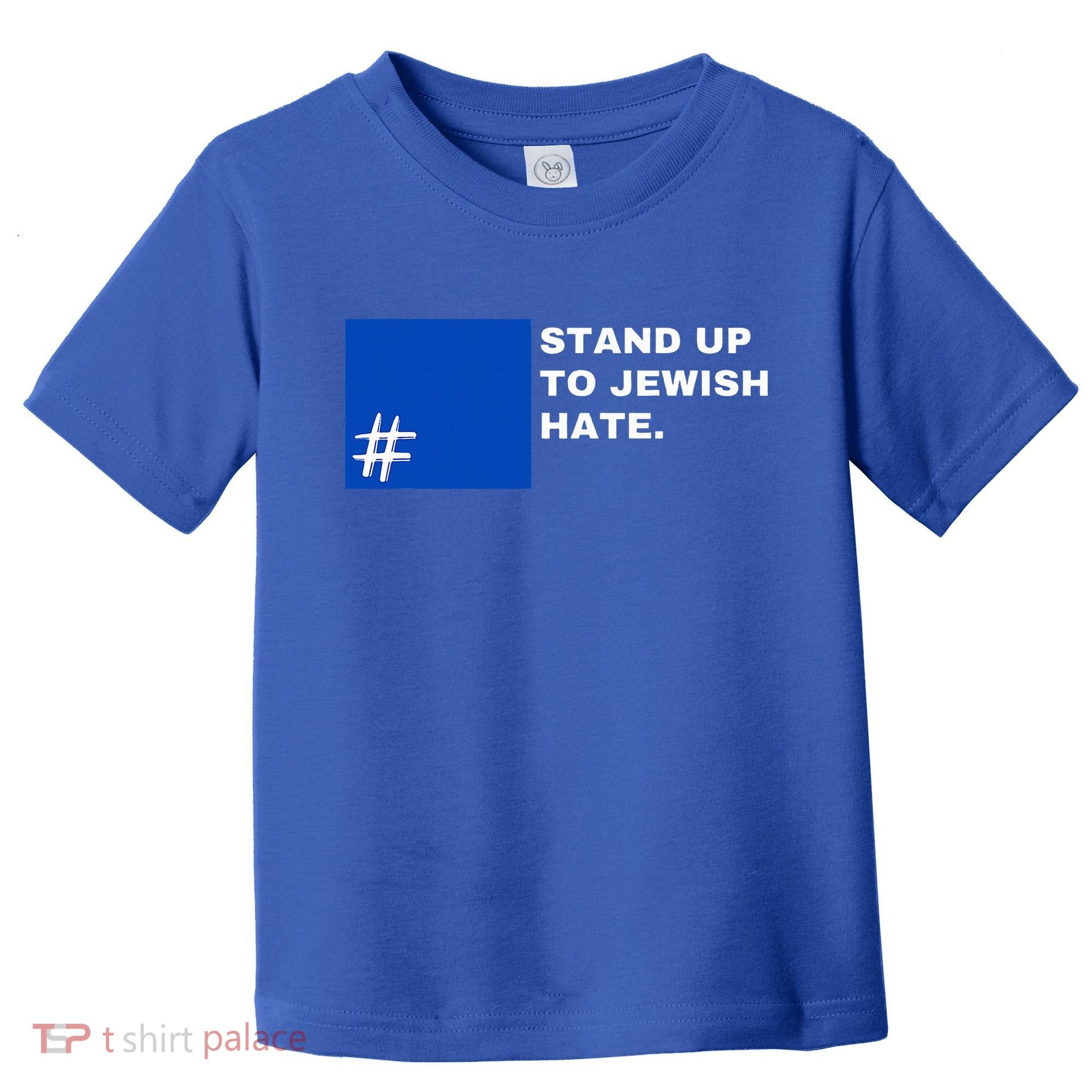 Stand Up To Jewish Hate Blue Square Support Israel   Toddler T-Shirt