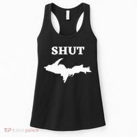Shut UP Upper Peninsula Yooper Michigan U.P. Women's Tank Top thumb 0