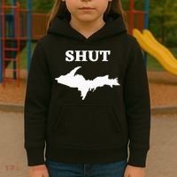 Shut UP Upper Peninsula Yooper Michigan U.P. Kids Hoodie thumb 3