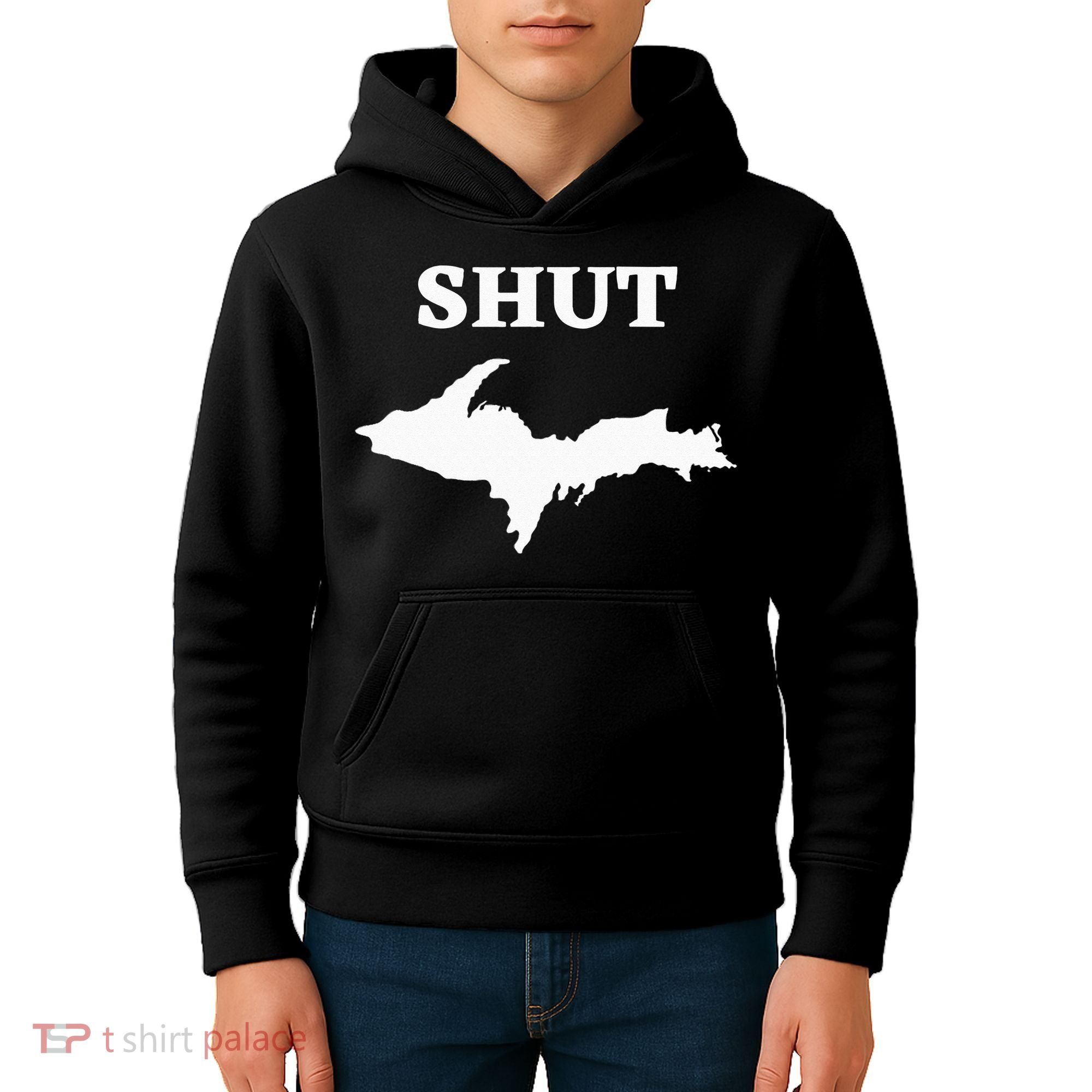 Shut UP Upper Peninsula Yooper Michigan U.P. Kids Hoodie