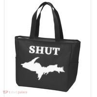 Shut UP Upper Peninsula Yooper Michigan U.P. Tote Bag thumb 3