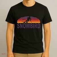 Snowbird Utah Usa Ski Resort Snowboarding T-Shirt thumb 3