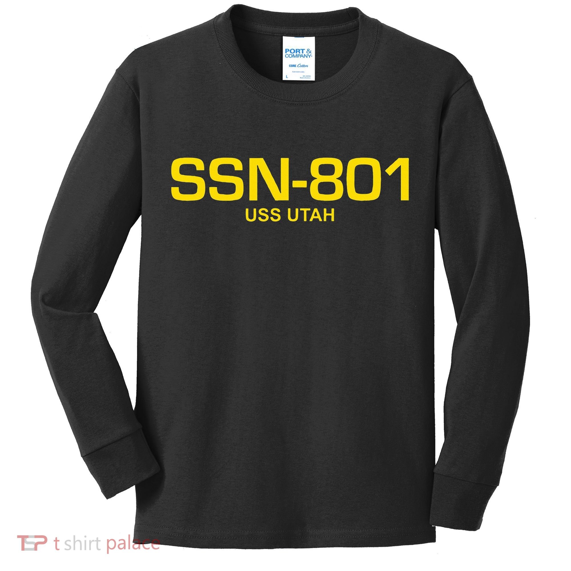 Ssn801 Uss Utah Kids Long Sleeve Shirt