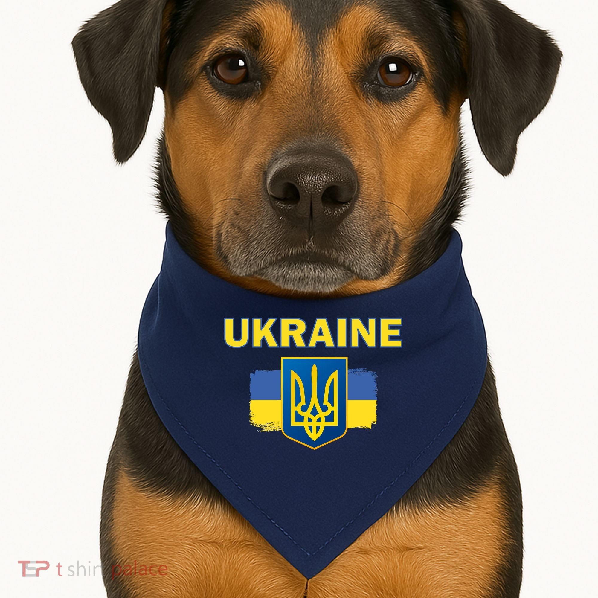 Support Ukrainian, Ukrainian Gift USA-Made Doggie Bandana