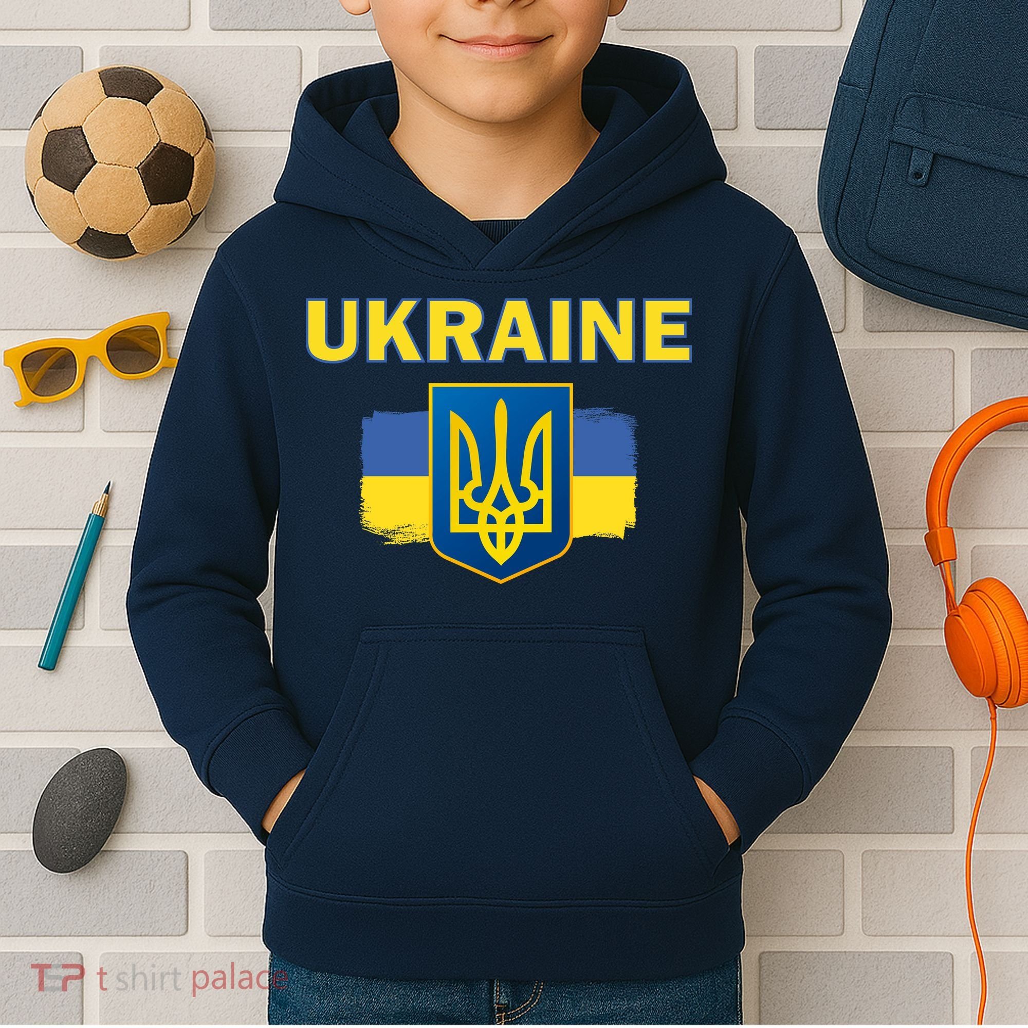 Support Ukrainian, Ukrainian Gift Kids Hoodie